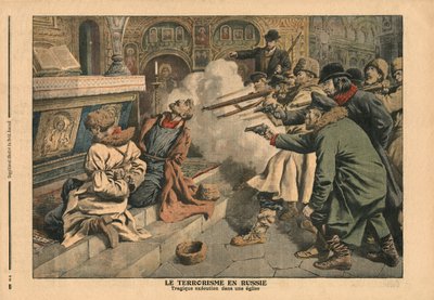 Terrorisme en Russie, illustration de 